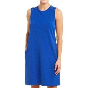 Sharango Blue Sleeveless‎ Jewel Column Dress Size 4 NWT